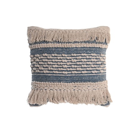 Coussin DKD Home Decor Bleu 45 x 10 x 45 cm Blanc Boho