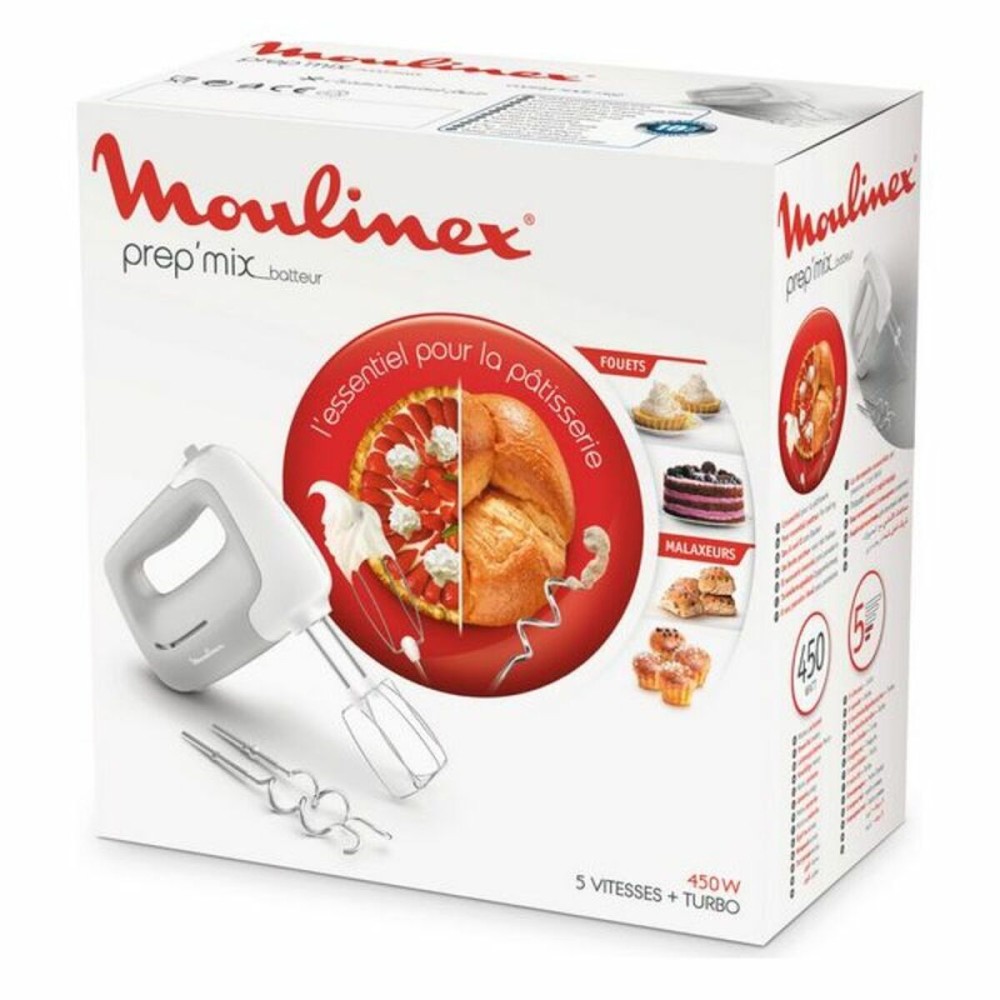 Blender/pastry Mixer Moulinex HM450B Grey 450 W 450W