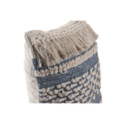 Kissen DKD Home Decor Blau 45 x 10 x 45 cm Weiß Boho