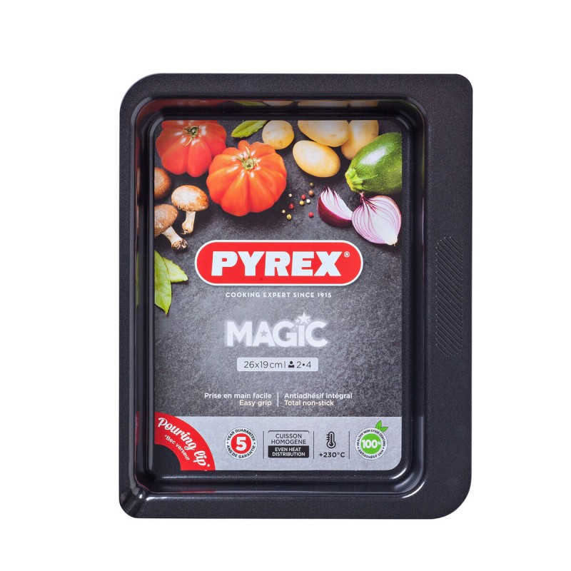 Ofenschüssel Pyrex Magic rechteckig 26 x 18 cm Metall 6 Stück