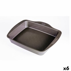 Plat de Four Pyrex Asimetria Rectangulaire Métal 6 Unités 40 x 31 cm