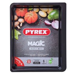 Plat de Four Pyrex Magic Rectangulaire Métal 6 Unités 40 x 31 cm