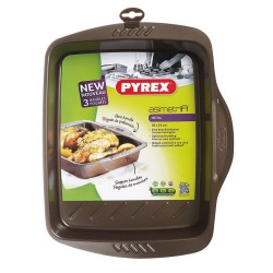 Ofenschüssel Pyrex Asimetria rechteckig Metall 30 x 24 cm (6 Stück)