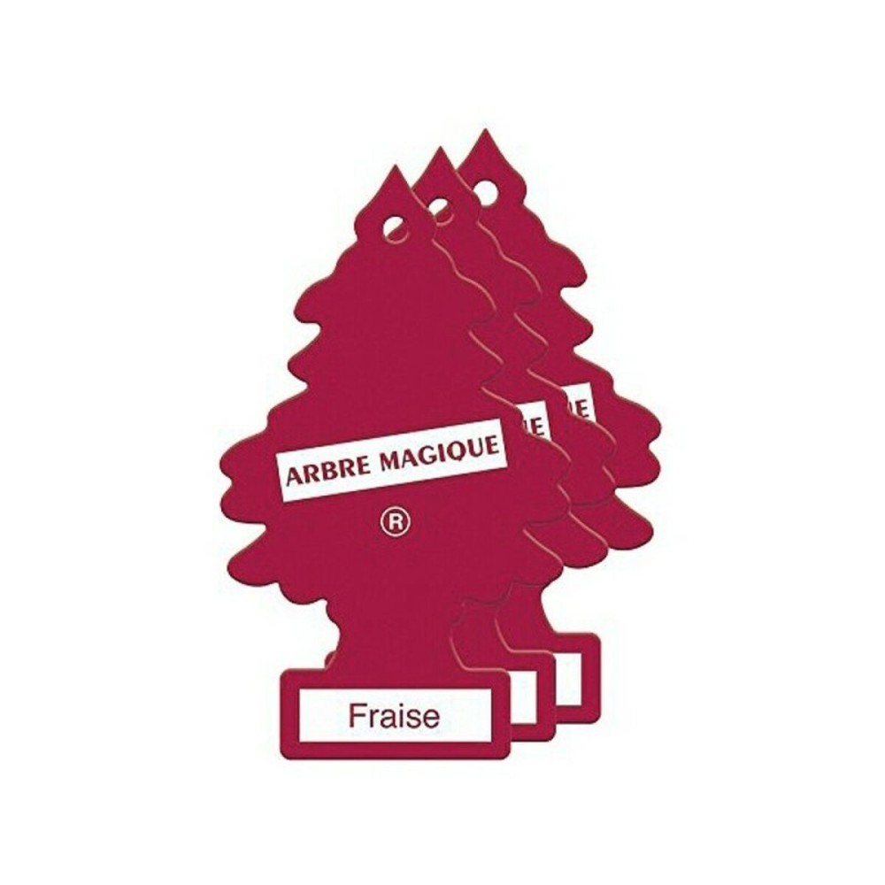 Désodorisant Pour Voiture Arbre Magique Pin Fraise (3 uds)