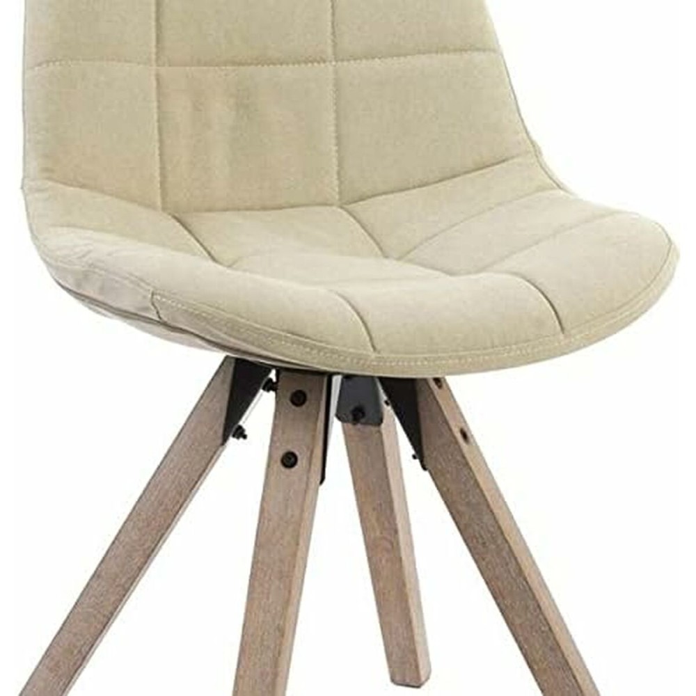 Chaise de Salle à Manger DKD Home Decor Beige Multicouleur 47 x 55 x 85 cm