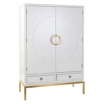 Armoire DKD Home Decor Blanc Doré Métal Peuplier 120 x 50 x 175 cm