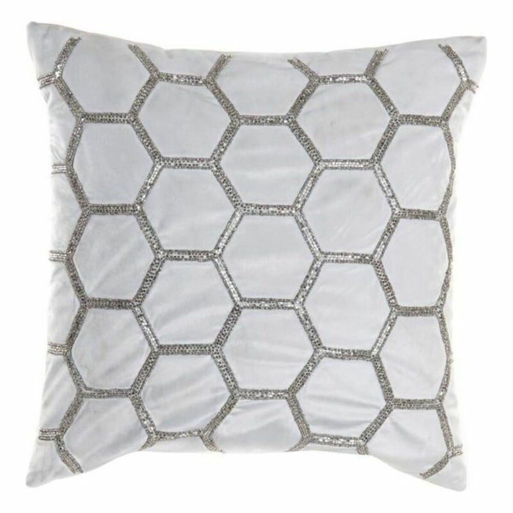 Kissen DKD Home Decor Samt Geometrisch (45 x 45 cm)