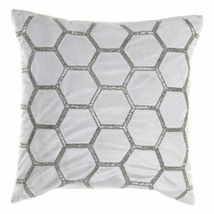 Coussin DKD Home Decor Velours Géométrique (45 x 45 cm)