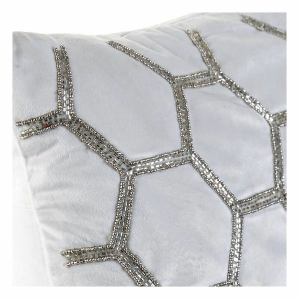 Cushion DKD Home Decor Velvet Geometric (45 x 45 cm)