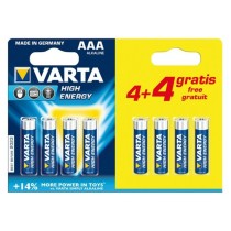 Pile Alcaline Varta CD4BKKD13-P AAA 1,5V High Energy (8 pcs)