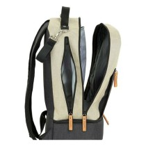 Sac de Sport avec Porte-Chaussures Safta M883 Beige Gris foncé 15 L