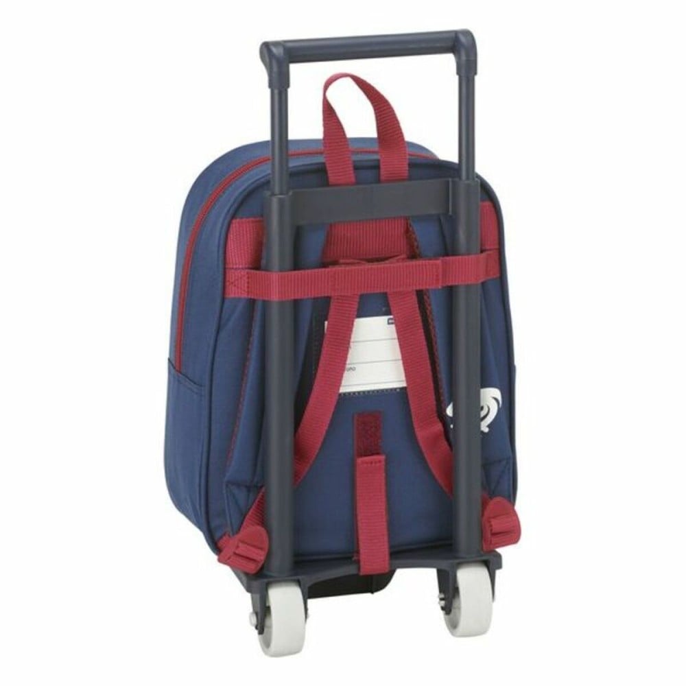 Cartable à roulettes 805 Levante U.D. 611820280 Bleu Rouge Grenat