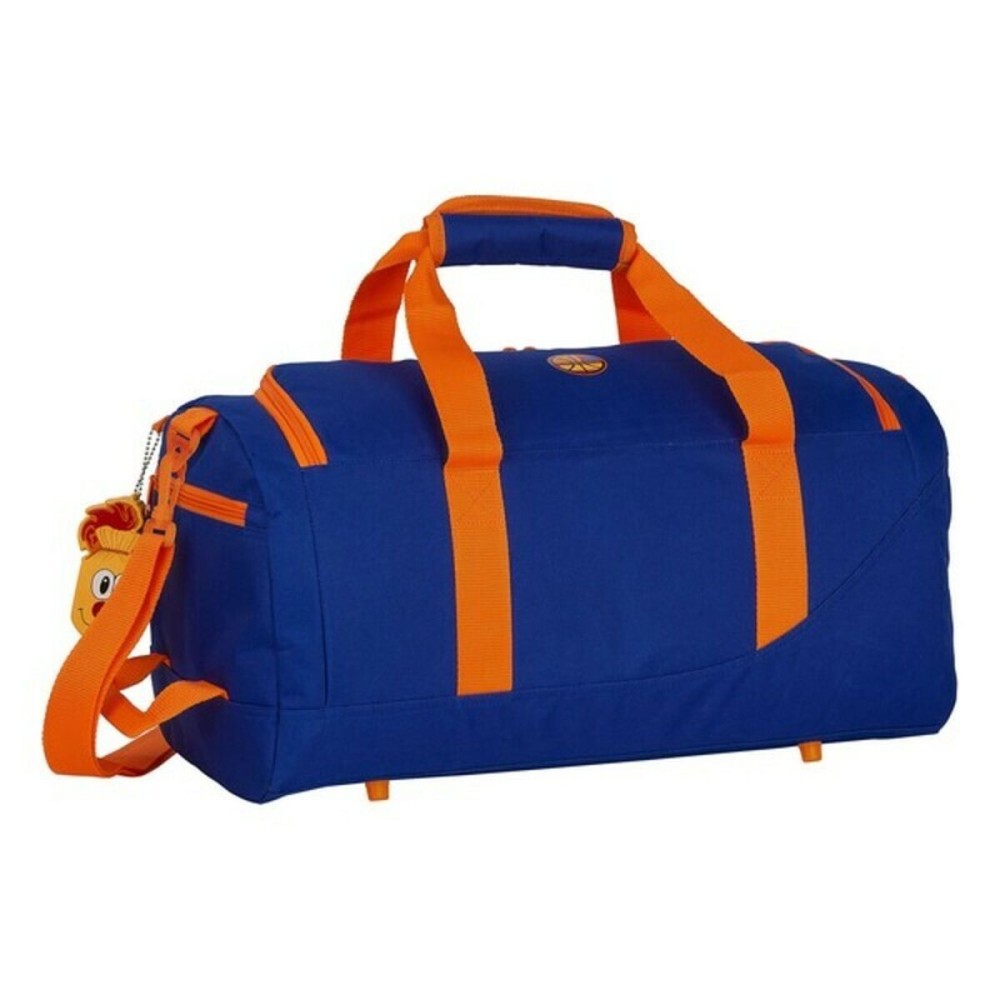 Sporttasche Valencia Basket Blau Orange (50 x 25 x 25 cm)