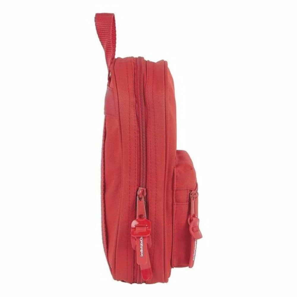 Plumier sac à dos Sevilla Fútbol Club M847 Rouge 12 x 23 x 5 cm