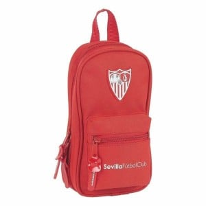 Rucksack mit Federtaschen Sevilla Fútbol Club M747 Rot 12 x 23 x 5 cm (33 Stücke)