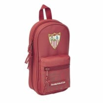 Rucksack mit Federtaschen Sevilla Fútbol Club Rot 12 x 23 x 5 cm