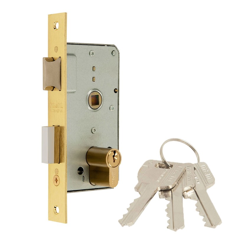 Mortise lock MCM 1501-2-35 Monopunto 47 mm