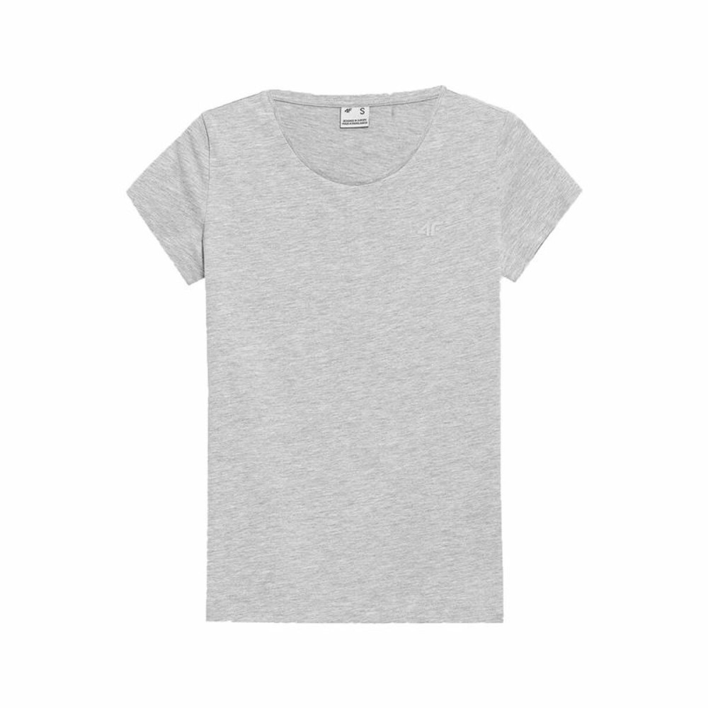 Damen Kurzarm-T-Shirt 4F Grau