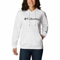 Damen Sweater mit Kapuze Columbia Logo Weiß