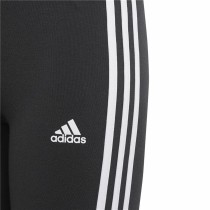 Leggings de Sport pour Enfants Adidas Essentials 3 Stripes Noir