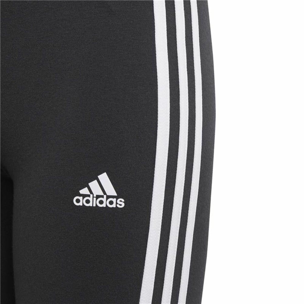 Leggings de Sport pour Enfants Adidas Essentials 3 Stripes Noir