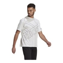 Men’s Short Sleeve T-Shirt Adidas Giant Logo White