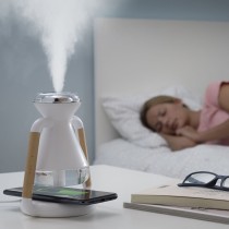 Humidificateur Diffuseur d'Arômes et Chargeur Sans Fil 3 en 1 Misvolt InnovaGoods