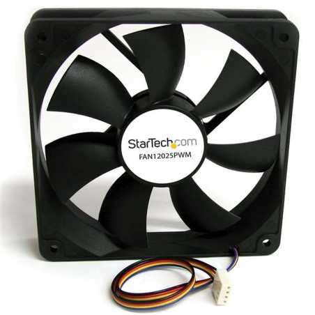 Stromquelle FAN12025PWM Ventilator Schwarz