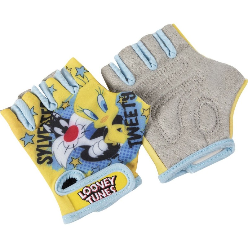 Gants de Cyclisme Looney Tunes CZ10958 Jaune Enfants