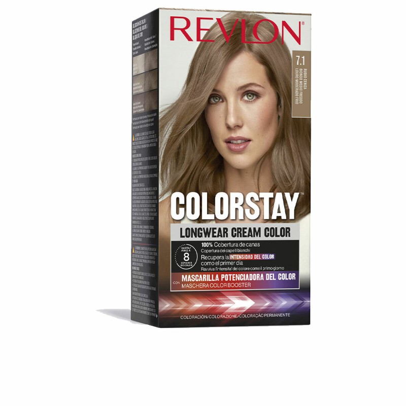 Teinture permanente Revlon Colorstay Nº 7.1 Blond cendre