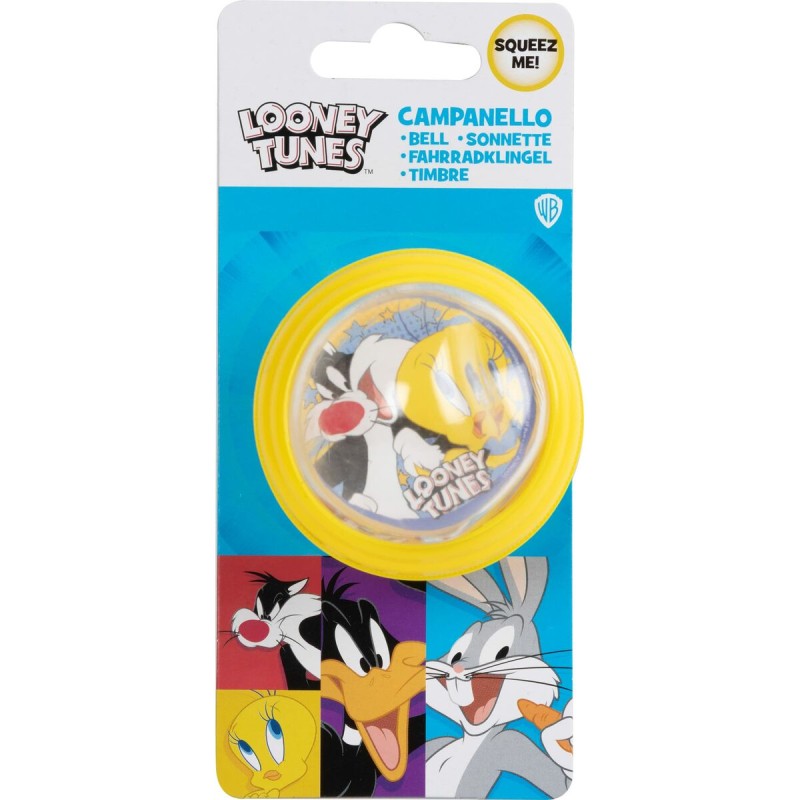 Sonnette enfant pour vélo Looney Tunes CZ10964 Jaune