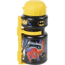 Kinderflasche für Fahrrad Batman CZ10969 Gelb/Schwarz 350 ml Gelb