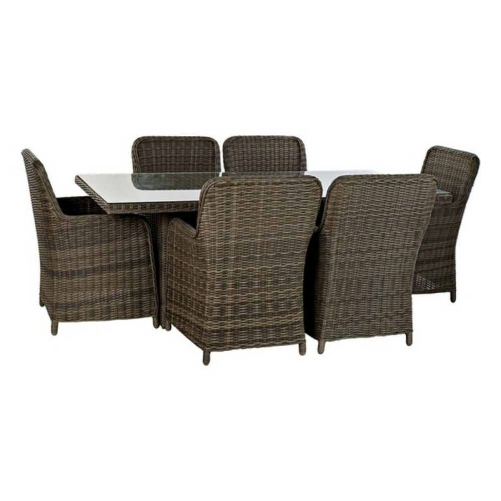 Table set with 6 chairs DKD Home Decor 94 cm 200 x 100 x 75 cm (7 pcs)