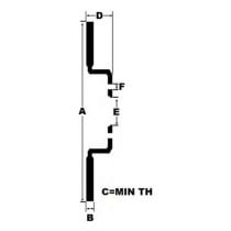 Scheibenbremsen Black Diamond KBD1214G12 Belüftung Frontal 12 Streifen