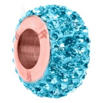 Perle de verre Femme Folli Follie 3POTO23RV Bleu (1,5 cm)