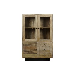 Présentoir DKD Home Decor Verre Bois de manguier 90 x 40 x 190 cm