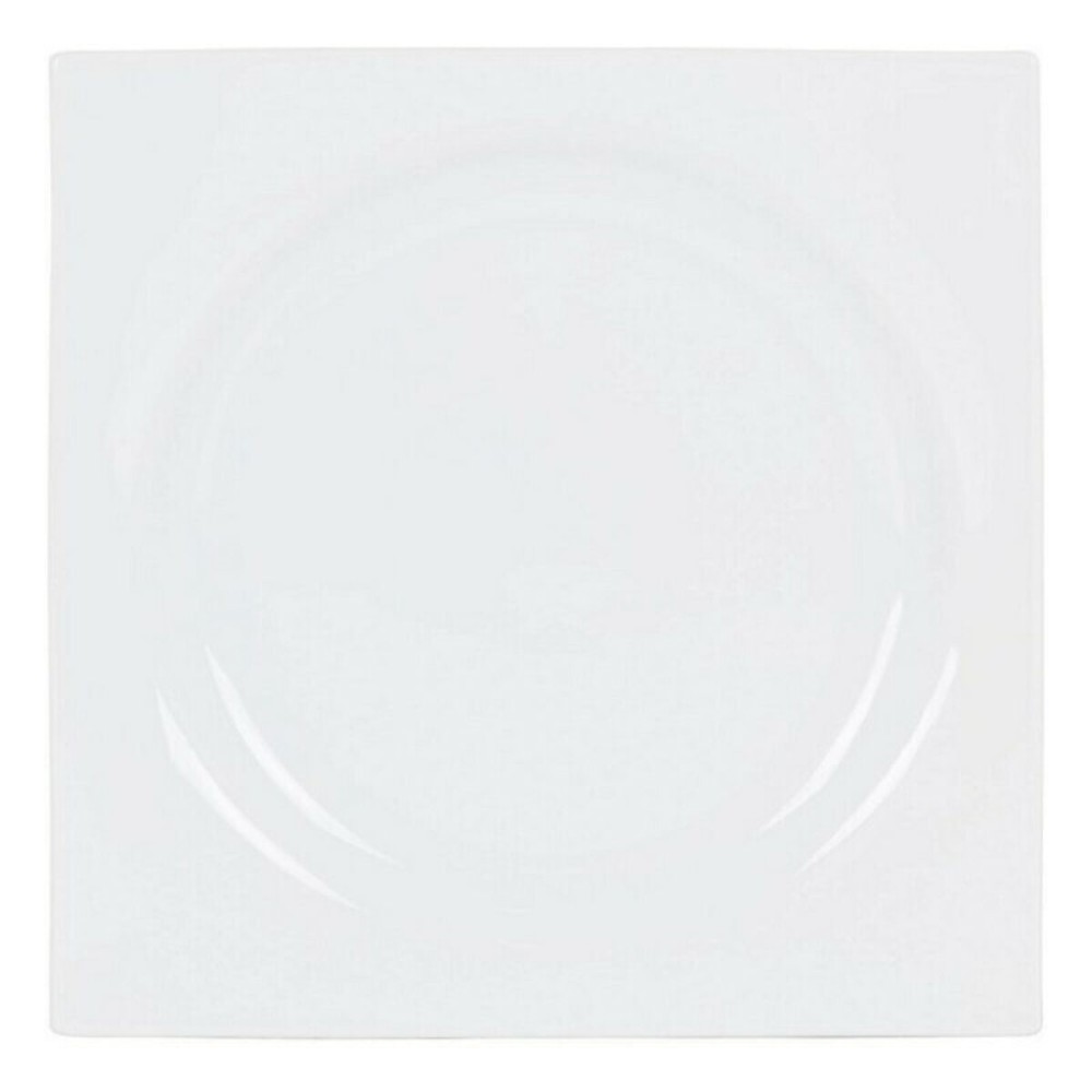 Assiette plate Zen Porcelaine Blanc (27 x 27 x 3 cm)