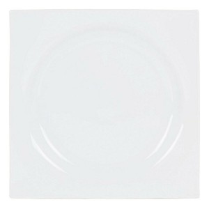 Assiette plate Zen Porcelaine Blanc (27 x 27 x 3 cm)