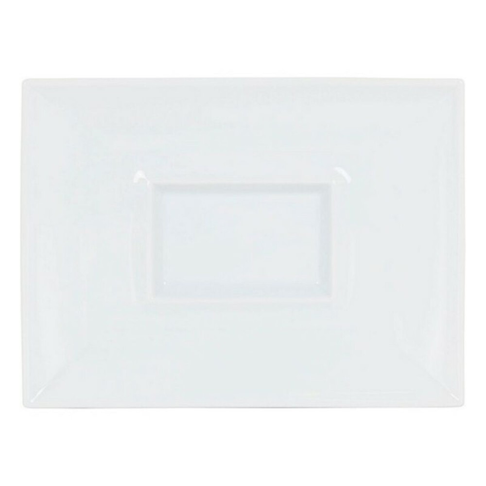 Assiette plate Gourmet Porcelaine Blanc (29,5 x 22 x 3 cm)