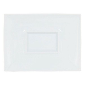 Flat plate Gourmet Porcelain White (29,5 x 22 x 3 cm)