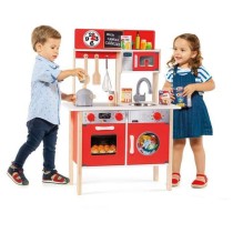 Toy kitchen Moltó 21292 Wood Red (10 pcs)