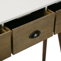 Konsolentisch mit Schubladen Versa Weiß Holz MDF und Kiefernholz 30 x 80,5 x 90 cm