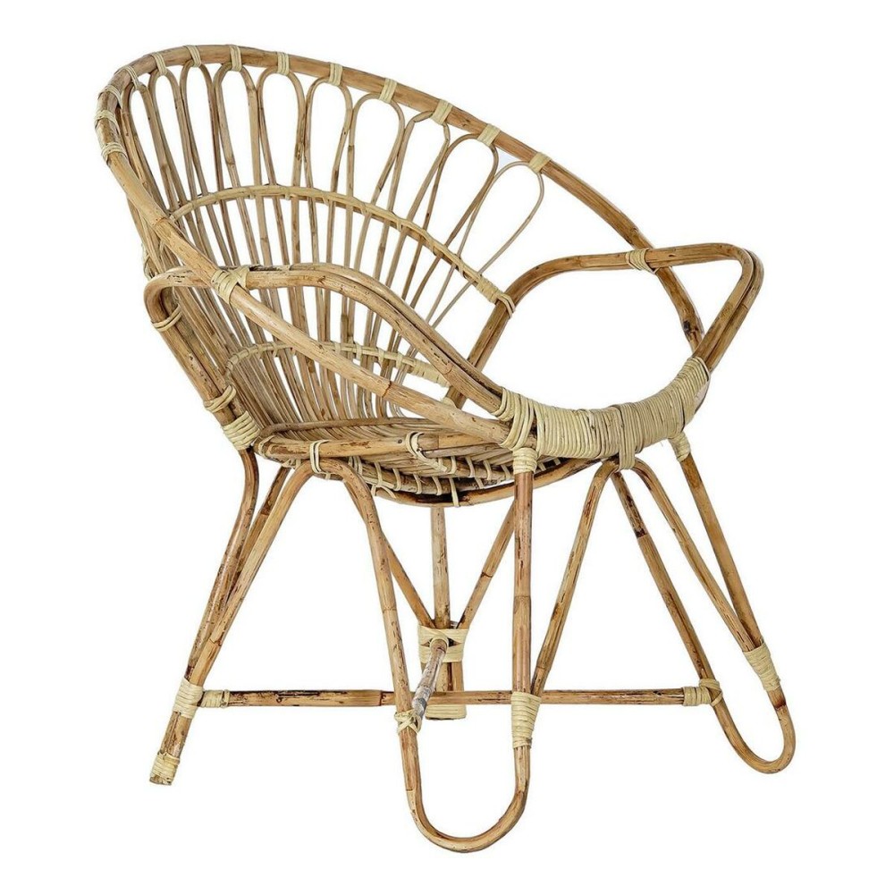 Chaise de Salle à Manger DKD Home Decor 8424001825158 Multicouleur Naturel Rotin 77 x 58 x 85 cm