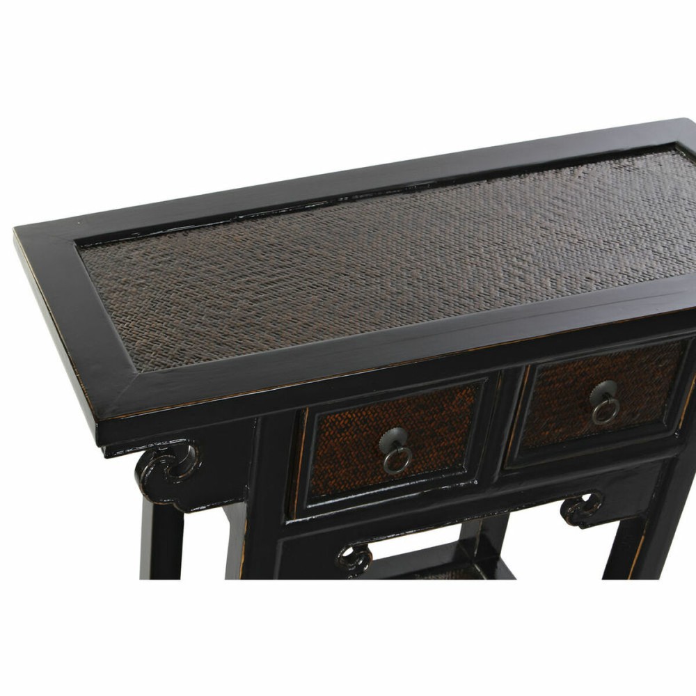 Console DKD Home Decor Noir Brun foncé 85 x 35 x 80 cm