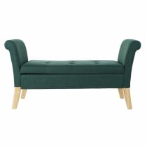 Bench DKD Home Decor 8424001795512 Natural Wood Polyester Green (130 x 44 x 69 cm)