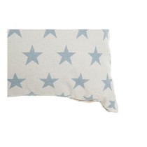 Coussin DKD Home Decor Bleu 60 x 10 x 60 cm Etoiles Blanc (2 Unités)