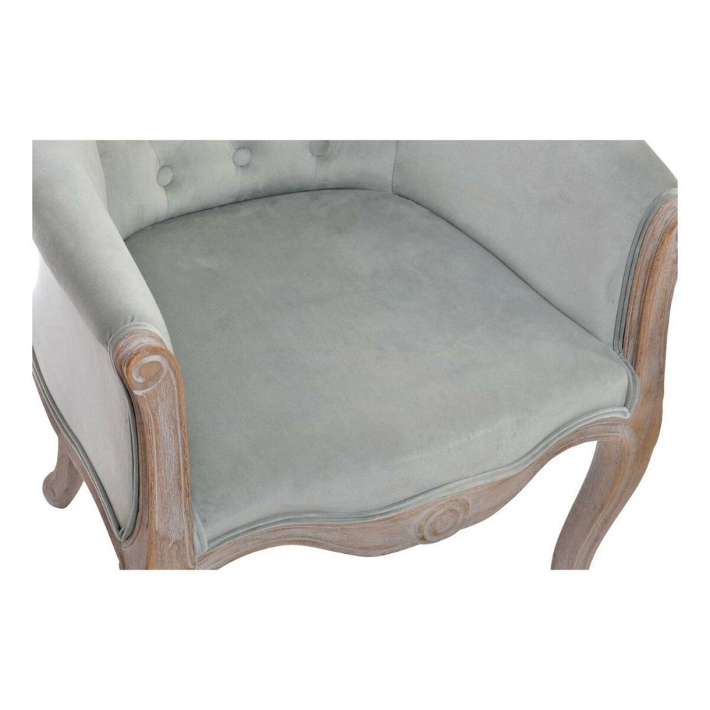 Armchair DKD Home Decor 8424001543137 Grey Multicolour Rubber wood 62 x 58 x 69 cm