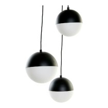 Ceiling Light DKD Home Decor White Black Metal Crystal 220 V (40 x 40 x 80 cm)