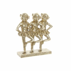 Decorative Figure DKD Home Decor FZ-91957 Grey Golden Resin Rectangular Colonial Modern Monkey 23 x 9,5 x 24 cm