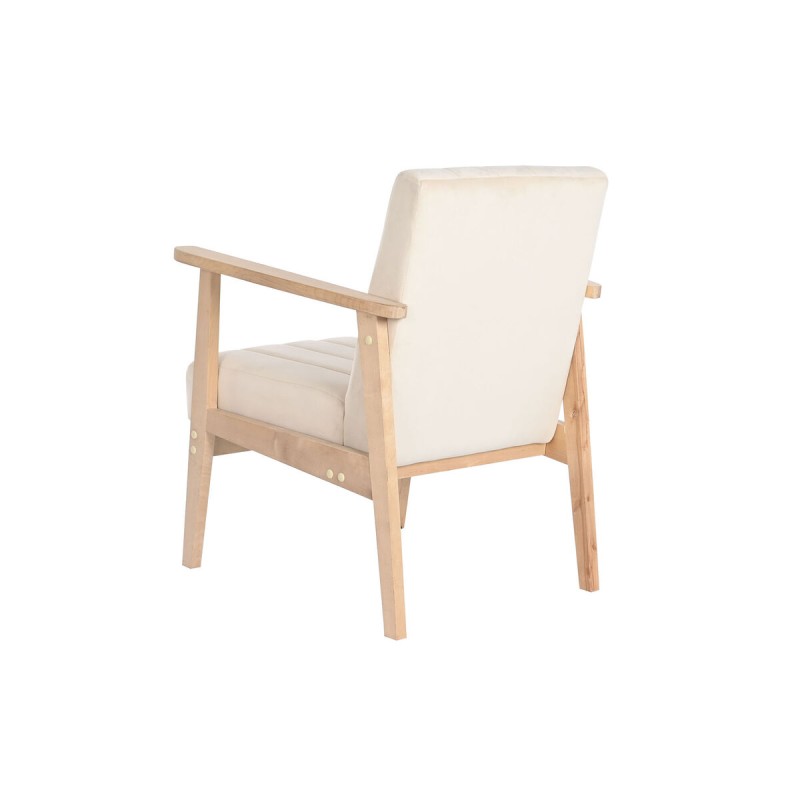 Fauteuil DKD Home Decor Beige Naturel Pin 63 x 68 x 81 cm